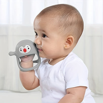 Anneau de dentition bébé en silicone – Prise facile anti-chute – Sans BPA – Doux et sécuritaire