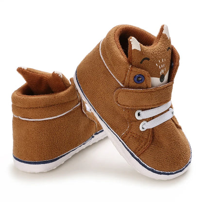 Chaussures premiers pas bébé fille – Semelle souple antidérapante – Fermeture scratch (0–12 mois)