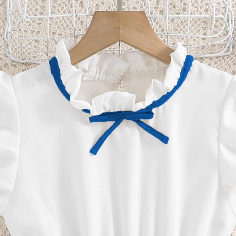 Ensemble chic jupe plissée – Style coréen (Fille)