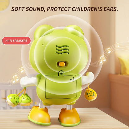 Lapin Musical Interactif pour Enfants – Jouet Sensoriel Lumineux et Éducatif