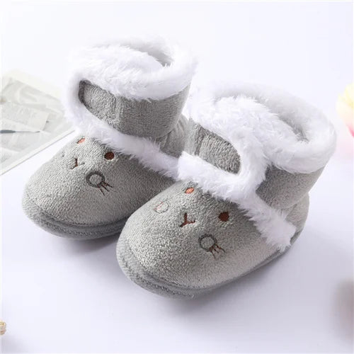 Bottines d’Hiver Douces et Chaudes pour Nouveau-Né – Premiers Pas Bébé Fille & Garçon
