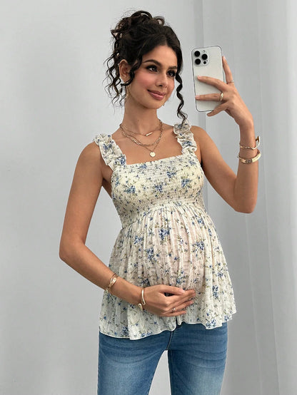 Haut de maternité léger et confortable – Camisole grossesse élégante avec soutien intégré | Collection Maman
