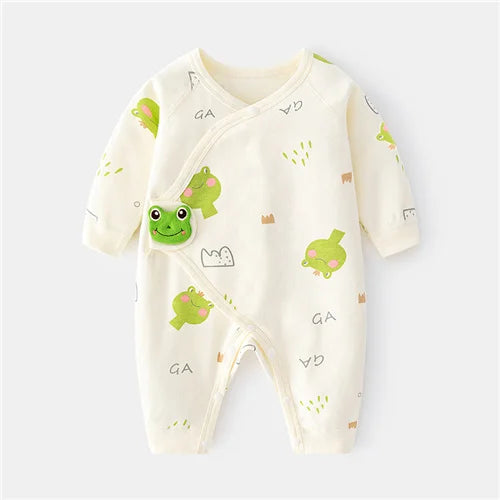 Barboteuse Douce Rêverie™ – Combinaison Bébé en Coton Confort (0–6 mois)