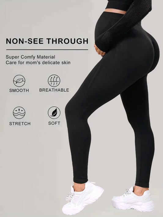 Legging Sport Maternité Premium – Poches & Maintien Confort