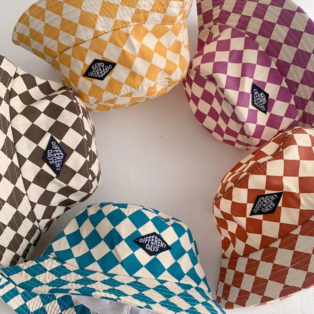 Bob Bébé & Enfant à Motif Damier – Chapeau Léger et Stylé pour le Soleil (Garçon & Fille)