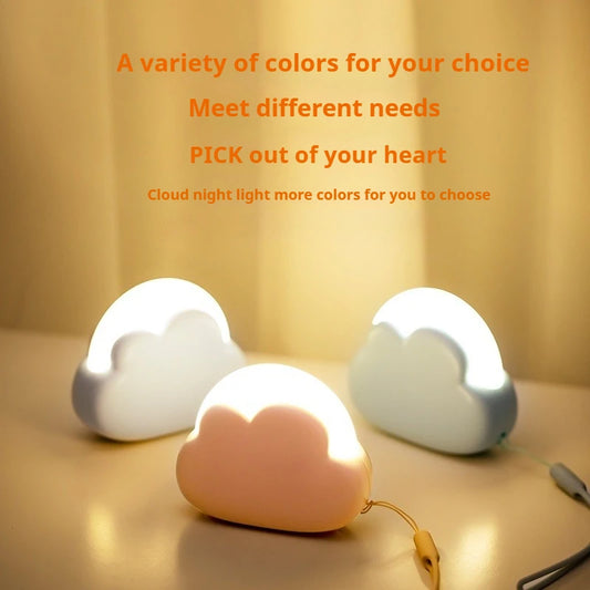 Veilleuse Nuage Lumineux™ – Lampe LED Rechargeable pour Chambre Bébé