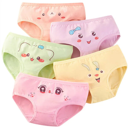 Lot de 4 Culottes Fille en Coton Doux – Confort Petit Trésor