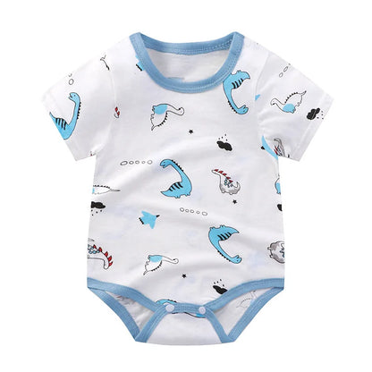 Barboteuse d'été pour bébés filles, vêtements en coton à manches courtes, combinaison pour nouveau-né garçon, body pour nouveau-nés