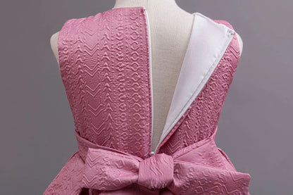 Robe Princesse Élégante Fille – Manches Longues avec Sac Assorti