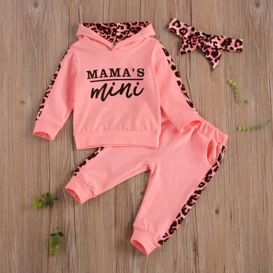 Ensemble bébé 3 pièces confortable – Sweat à capuche, pantalon & bandeau assorti (0 à 24 mois)