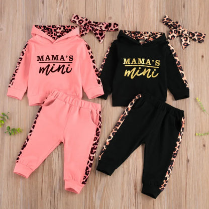 Ensemble bébé 3 pièces confortable – Sweat à capuche, pantalon & bandeau assorti (0 à 24 mois)