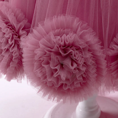 Robe Princesse Fille Traîne Tulle – Cérémonie, Mariage, Anniversaire & Noël (2–10 ans)