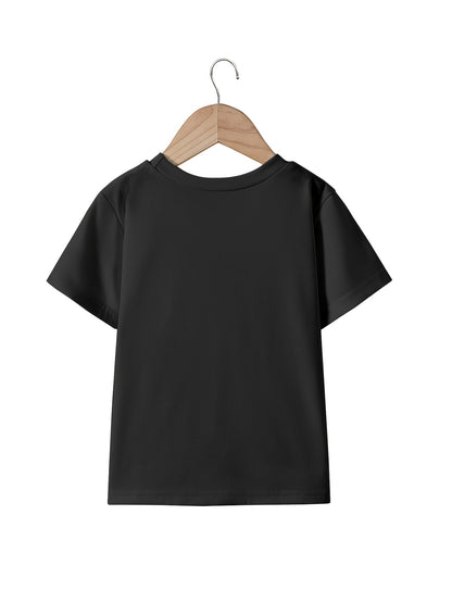 T-shirt fille à nœud imprimé – Haut d’été confortable et respirant (haut uniquement)