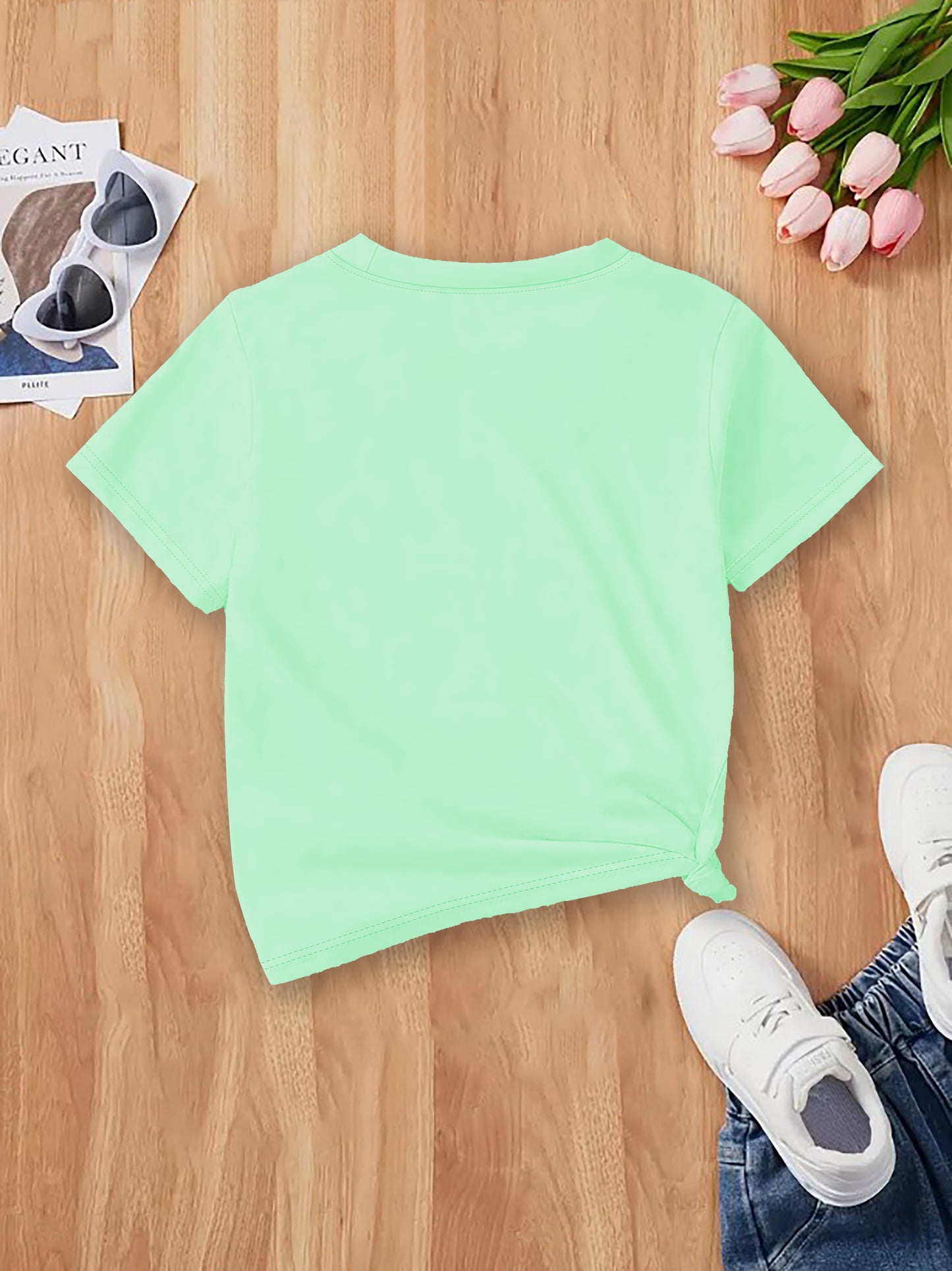 Boys' Calvin Letter '' T-Shirt - Short Sleeve Round Neck Casual Summer Tee with Calvin Name Print, Machine Washable Spring/Summer Outfits for, Casual Attire & Playdates ( & Boys)