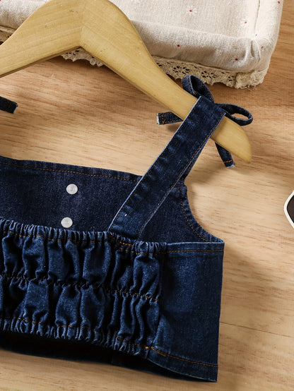 Ensemble jupe & haut en denim – Petite Demoiselle Chic